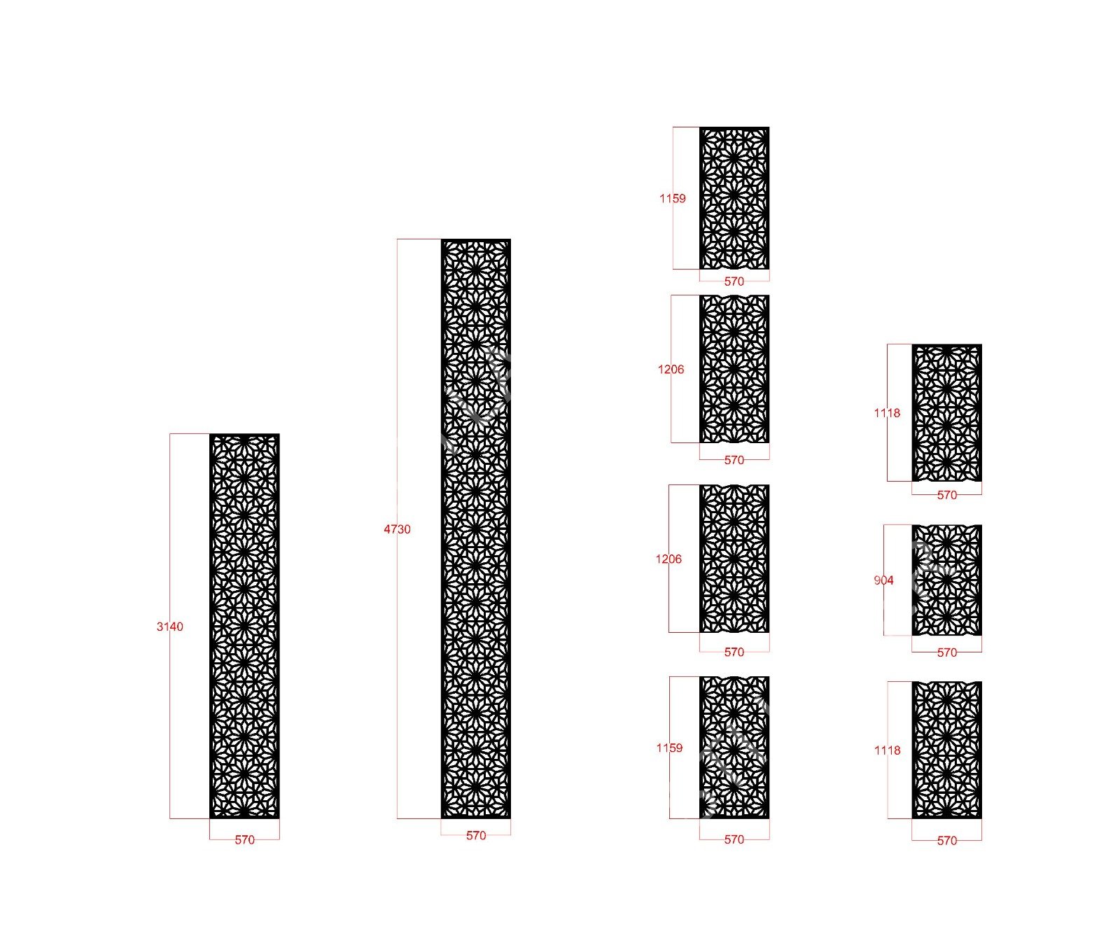 Geometric Designs CNC Laser Cutting Design - G-018.jpeg - Sasti Laser Namakkal